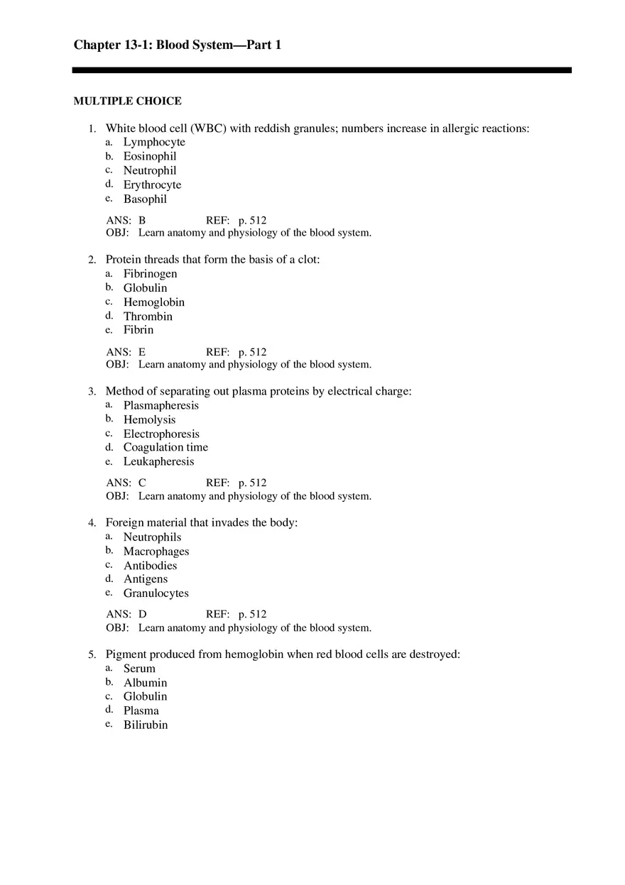 Chapter 13-1 Blood System Part 1 - Page 1