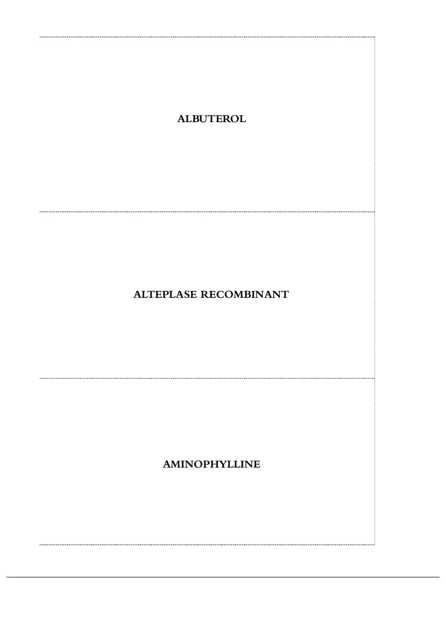 Emergency Drug Cards 2 - Page 1