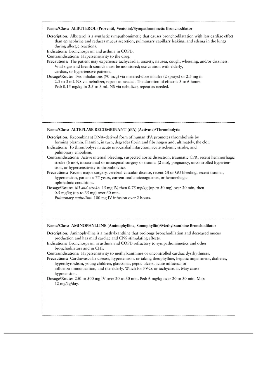 Emergency Drug Cards 2 - Page 2