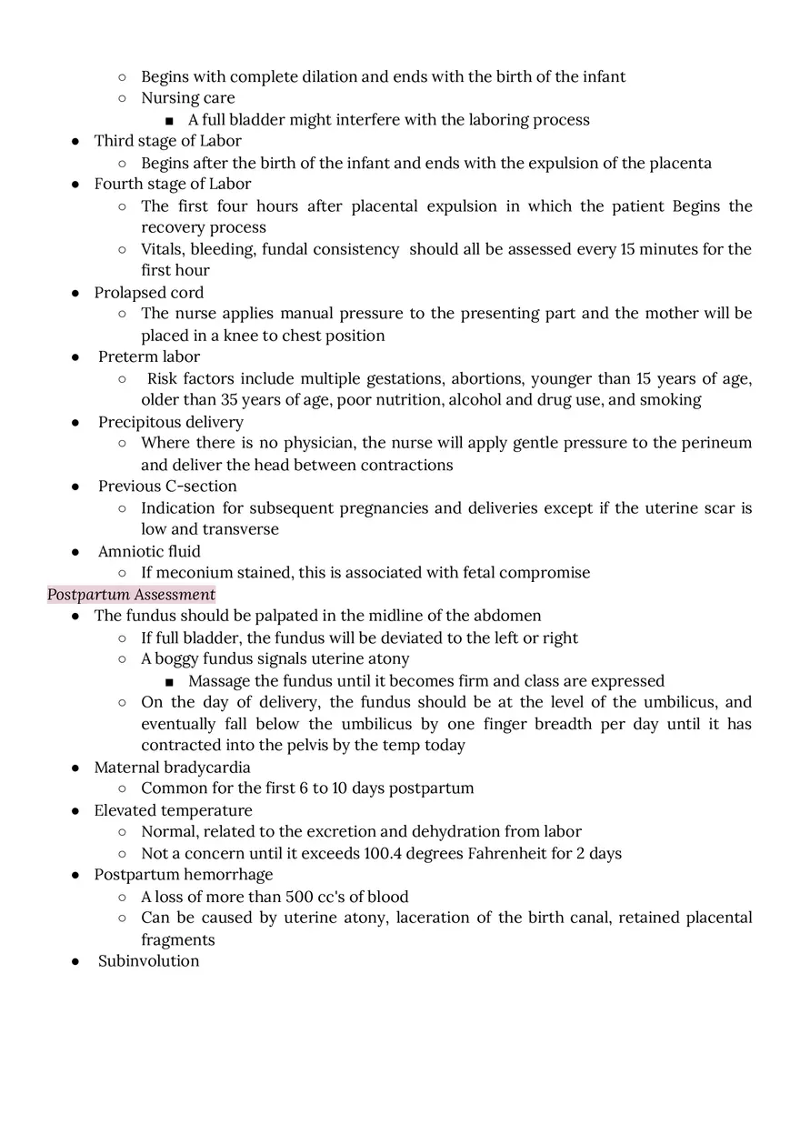 ATI Exam Study Guide Maternity - Page 8