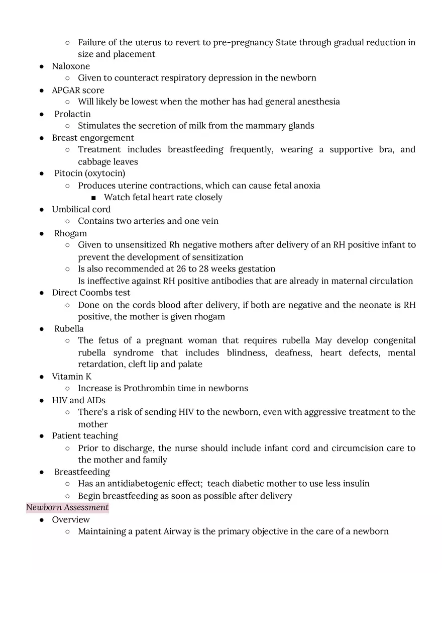 ATI Exam Study Guide Maternity - Page 9