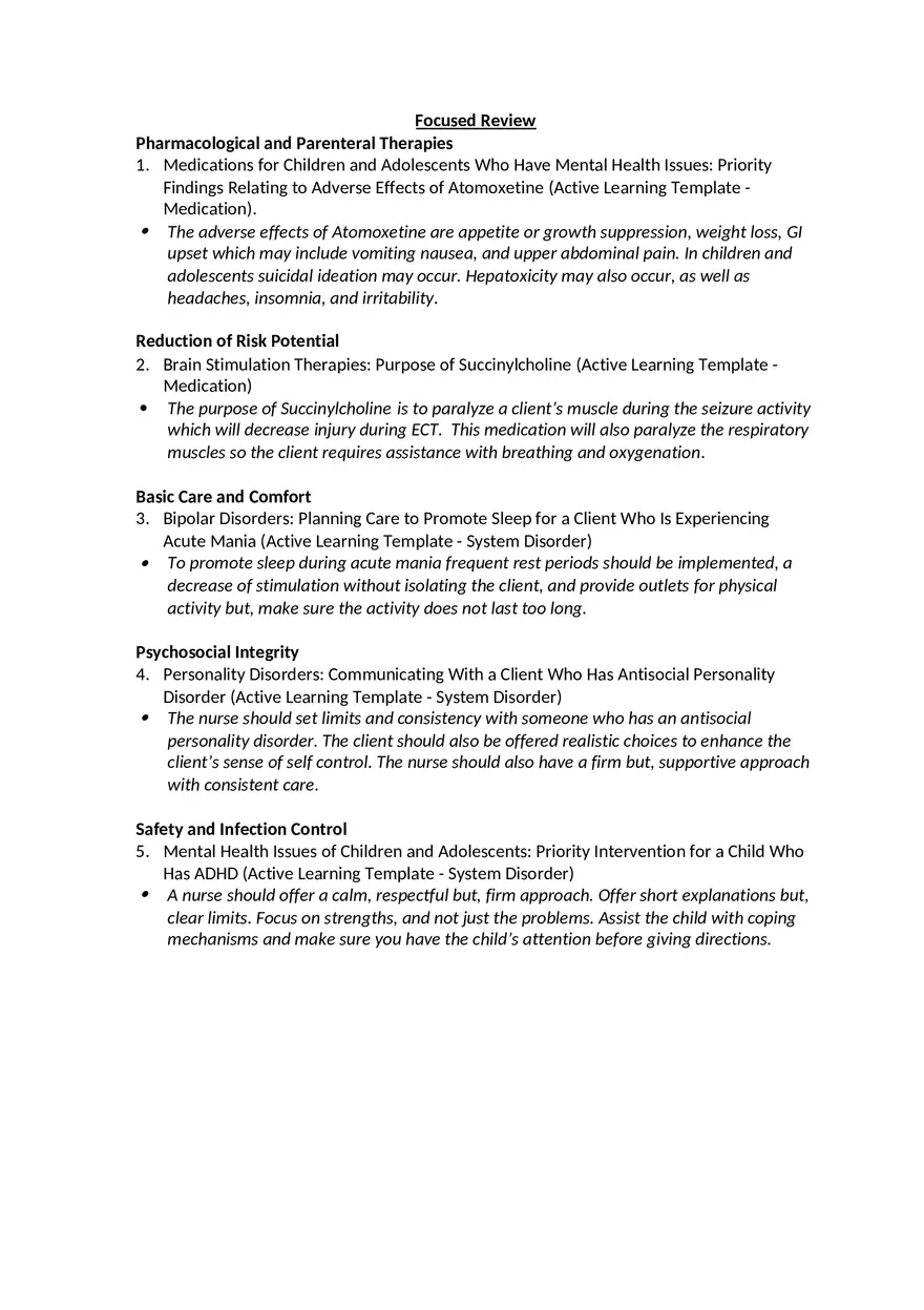 MH Pharmacological and Parenteral Therapies - Page 1