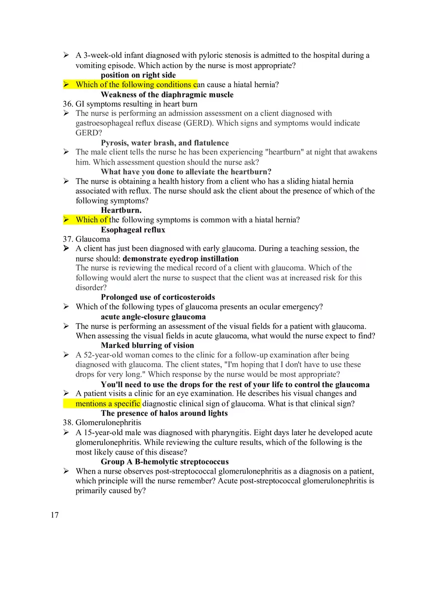 Pathophysiology Final Exam Study Guide - Page 9