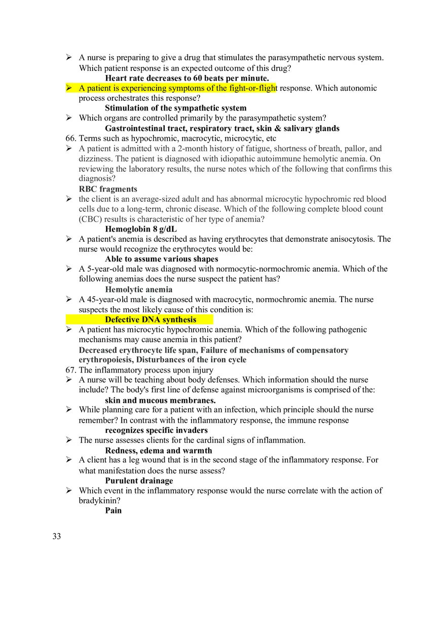 Pathophysiology Final Exam Study Guide - Page 27