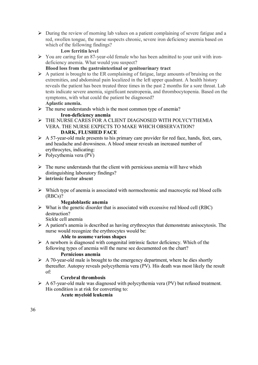 Pathophysiology Final Exam Study Guide - Page 30