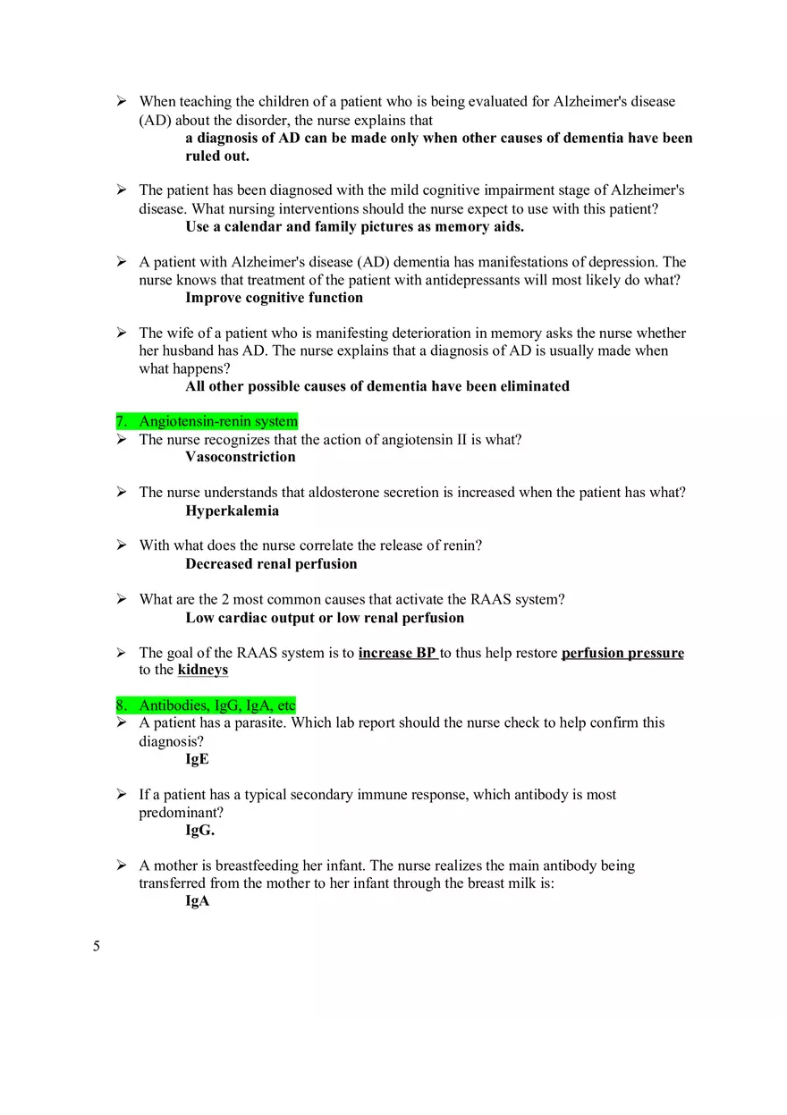 Pathophysiology Final Exam Study Guide - Page 35
