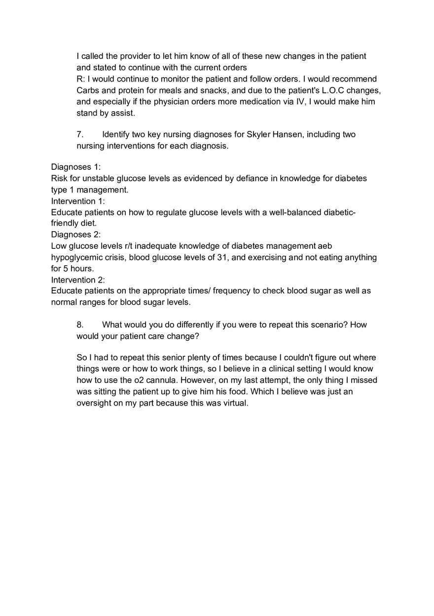 Debriefing Guide for Medical Scenario 5 Skyler Hansen - Page 3