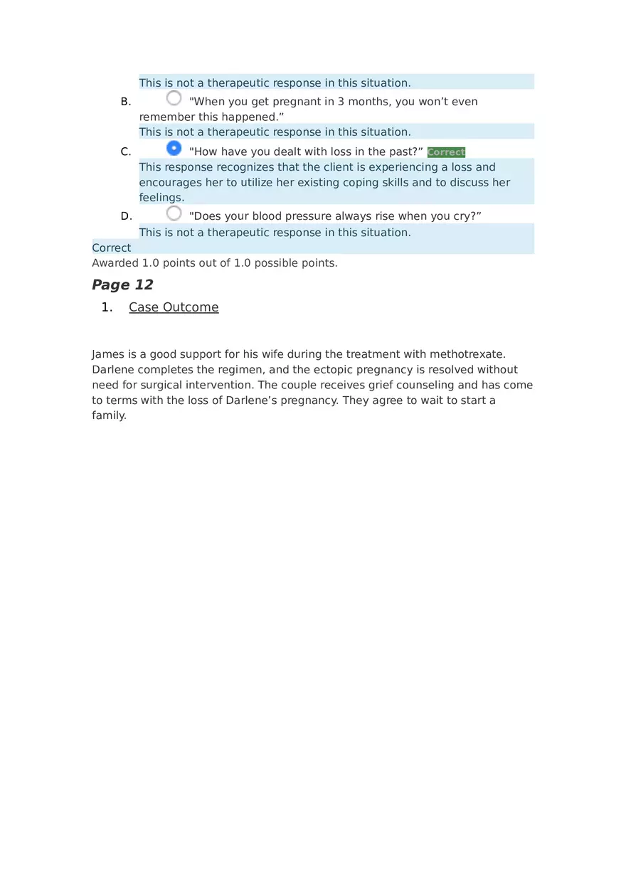 Ectopic Pregnancy HESI Case Study - Page 7