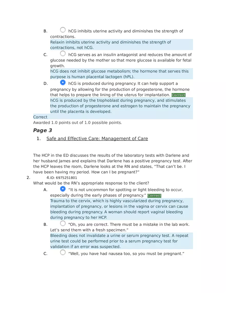 Ectopic Pregnancy HESI Case Study - Page 9