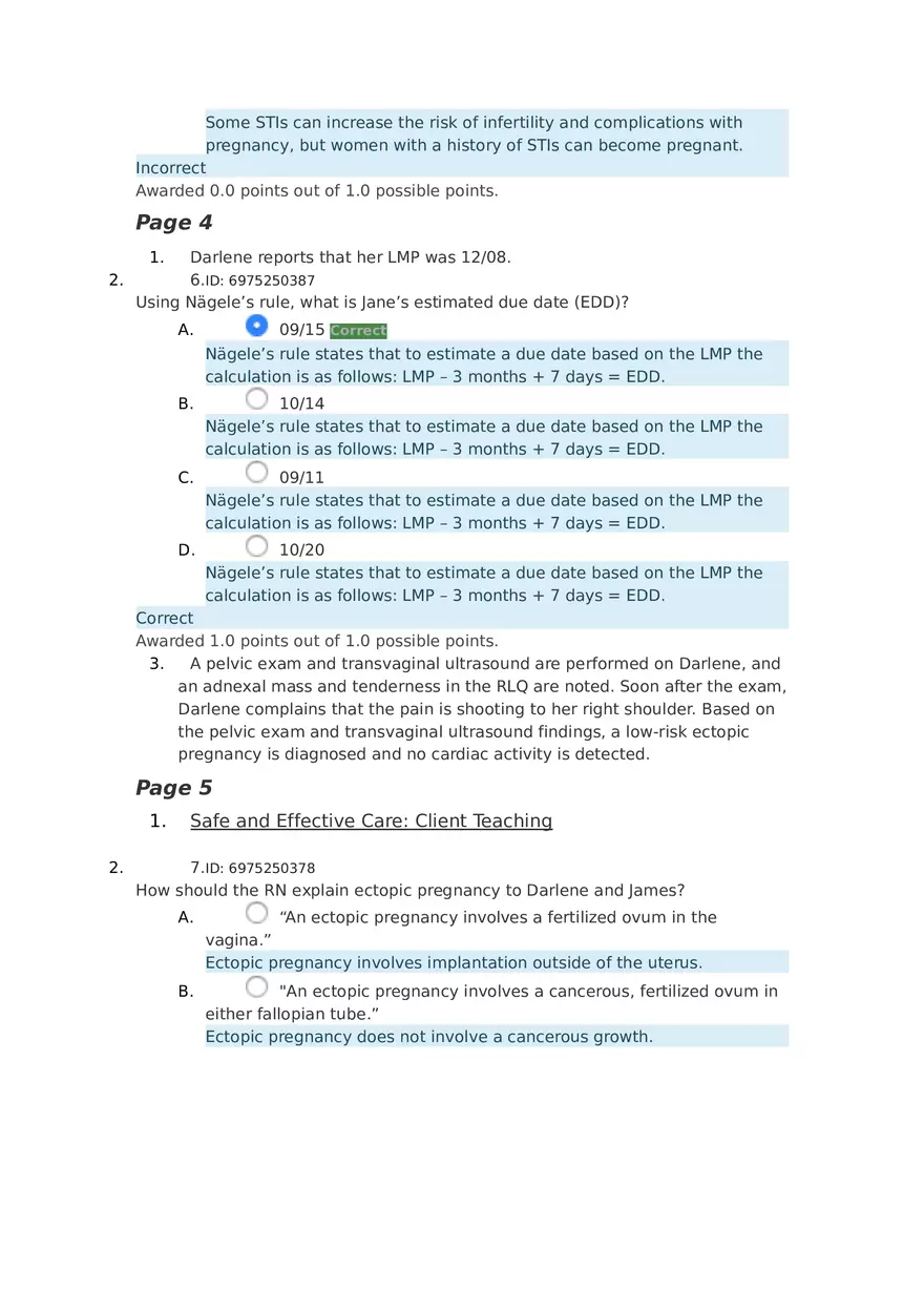 Ectopic Pregnancy HESI Case Study - Page 11