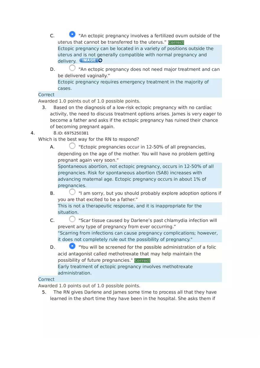 Ectopic Pregnancy HESI Case Study - Page 12
