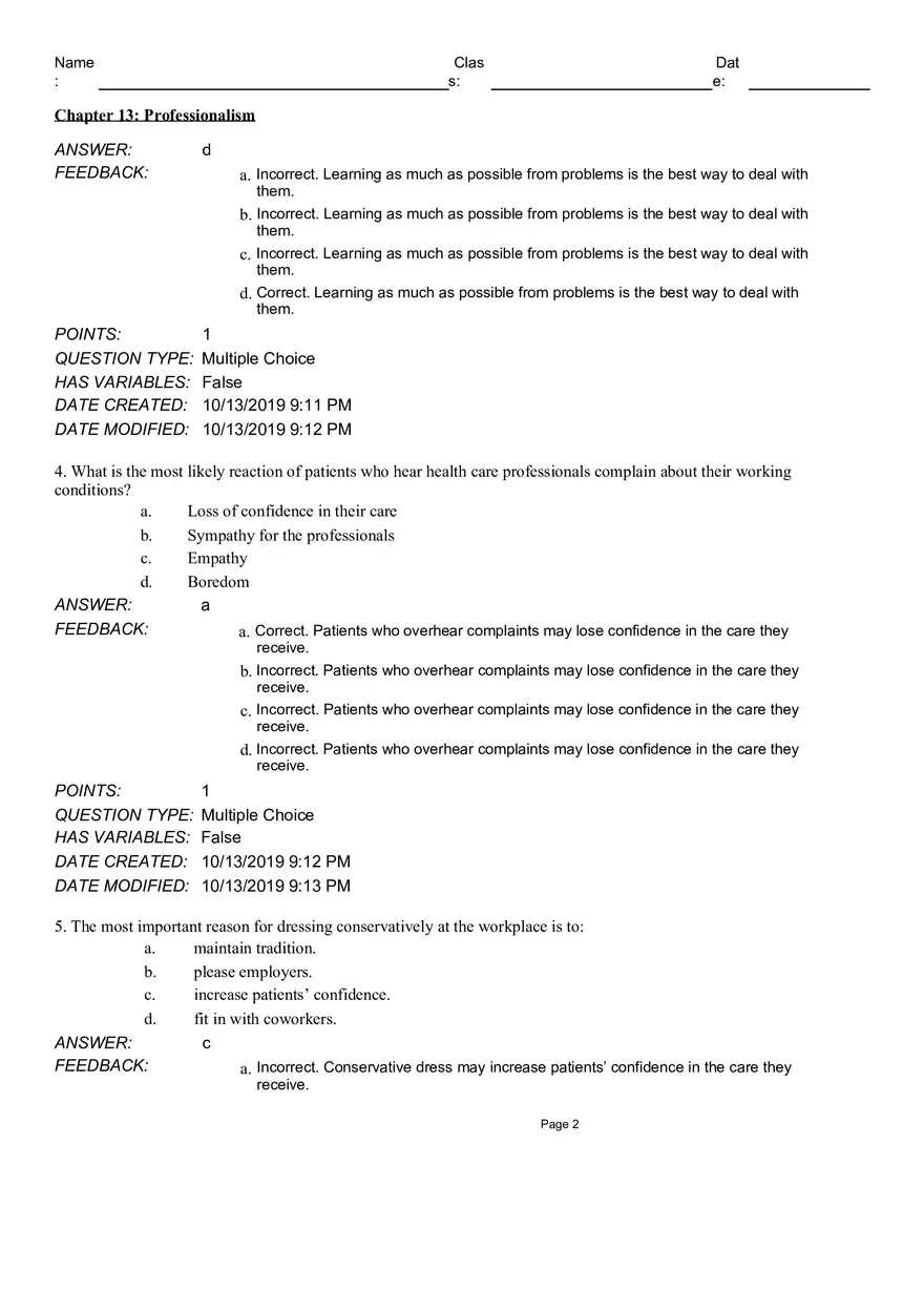Chapter 13 Professionalism - Page 2
