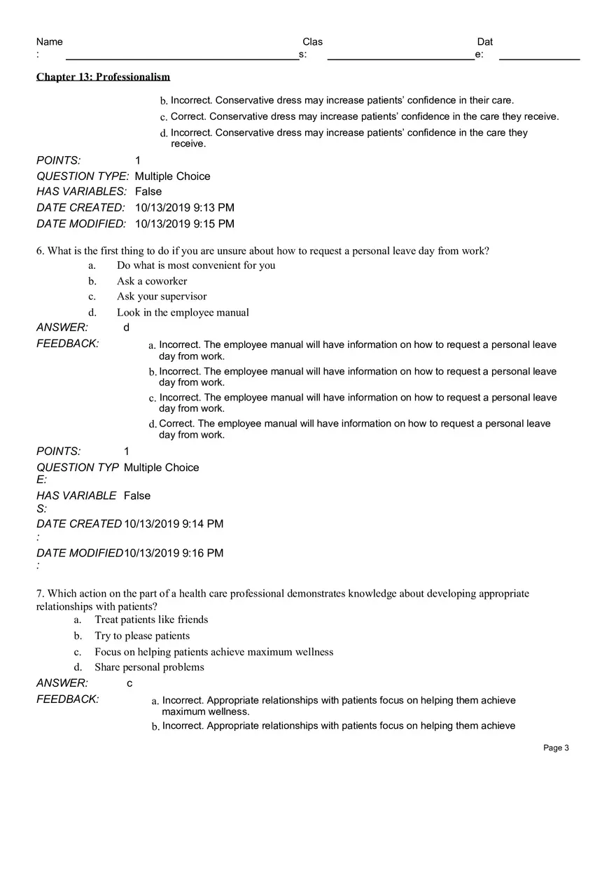 Chapter 13 Professionalism - Page 3
