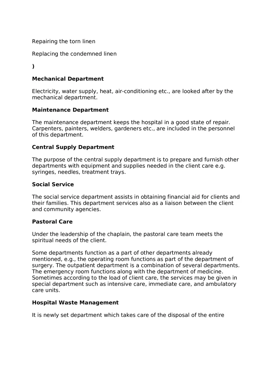 Hospital Departments List - Page 11