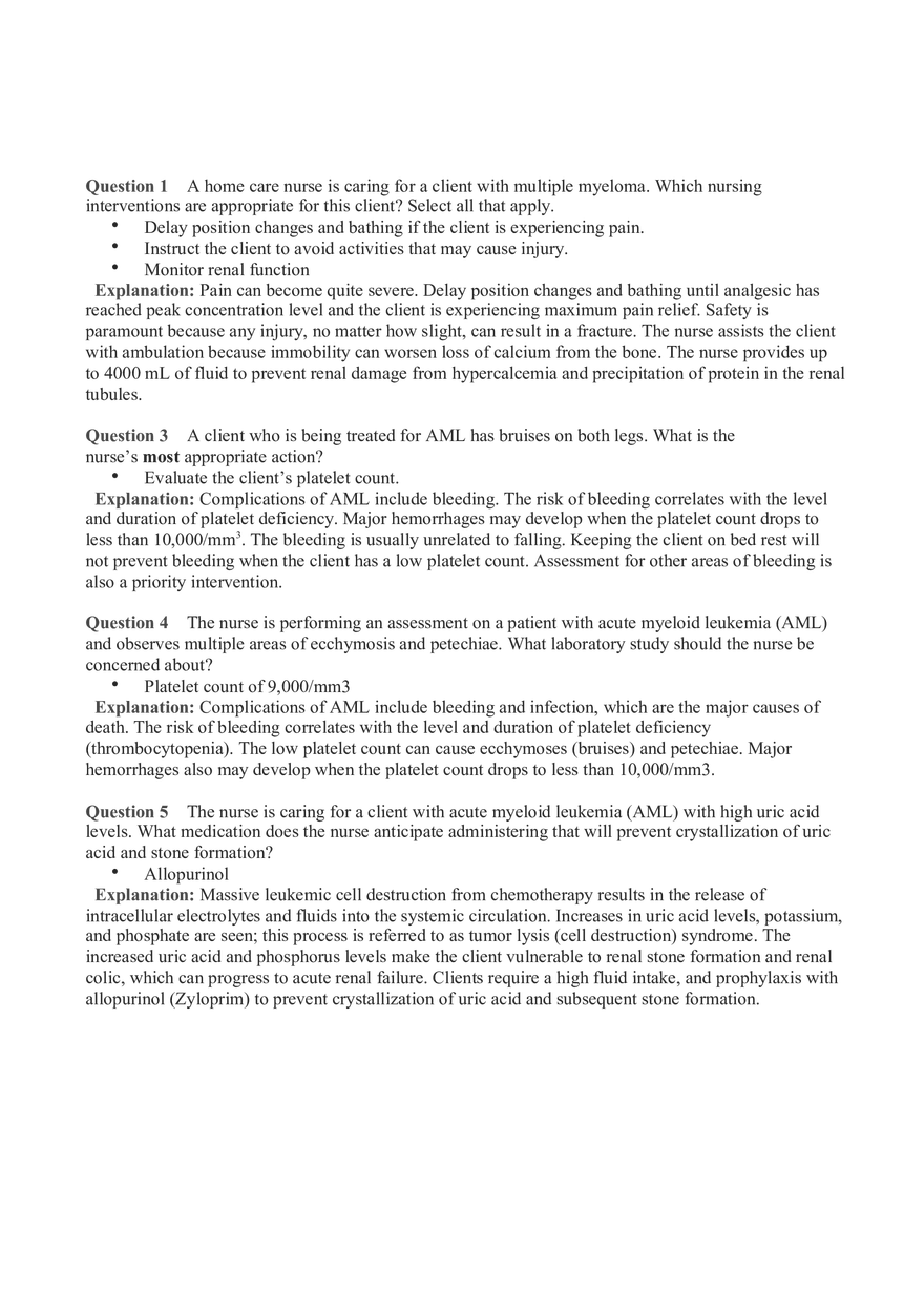 Hemo Function Questions 16 - Page 1
