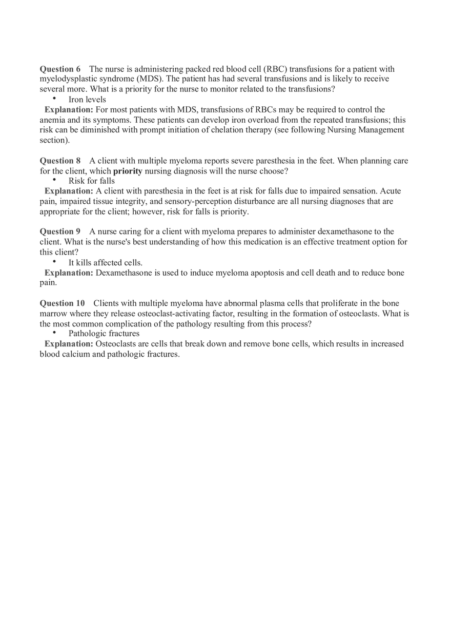 Hemo Function Questions 16 - Page 2
