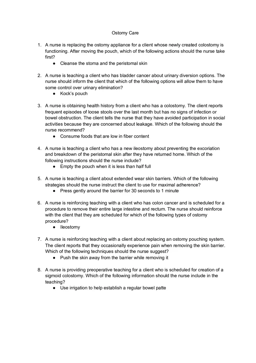 Ostomy Care - Page 1