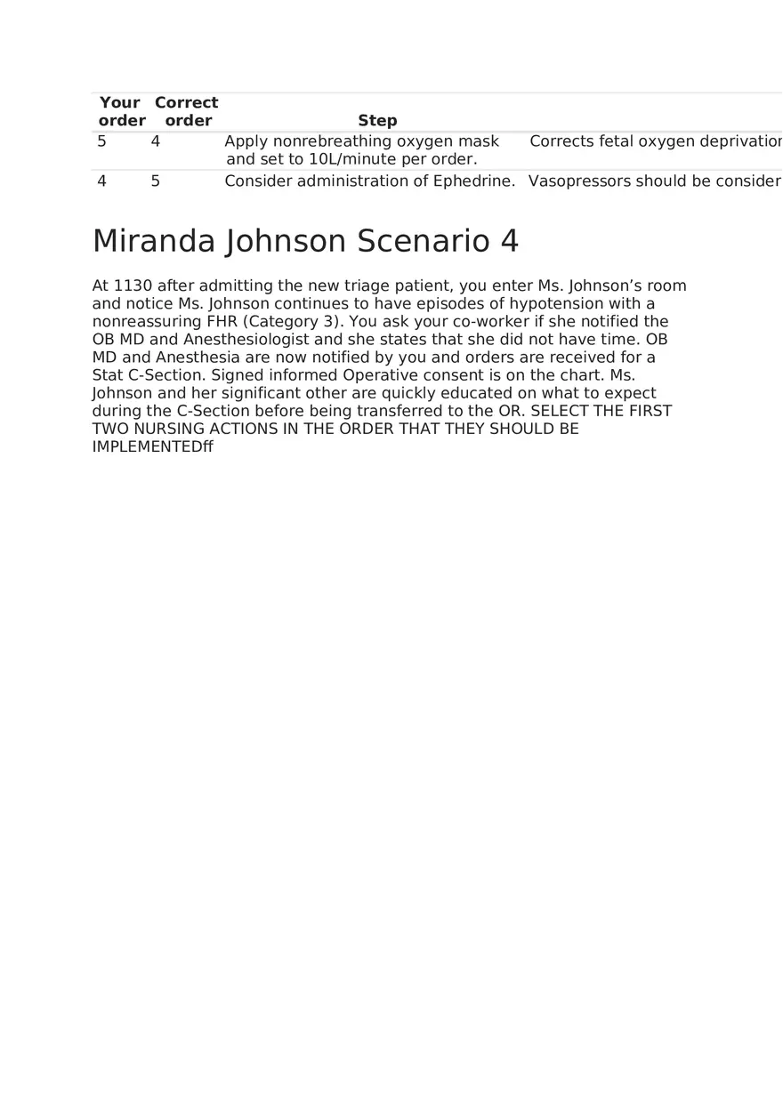 Maternal Newborn Scenarios Miranda Johnson - Page 9