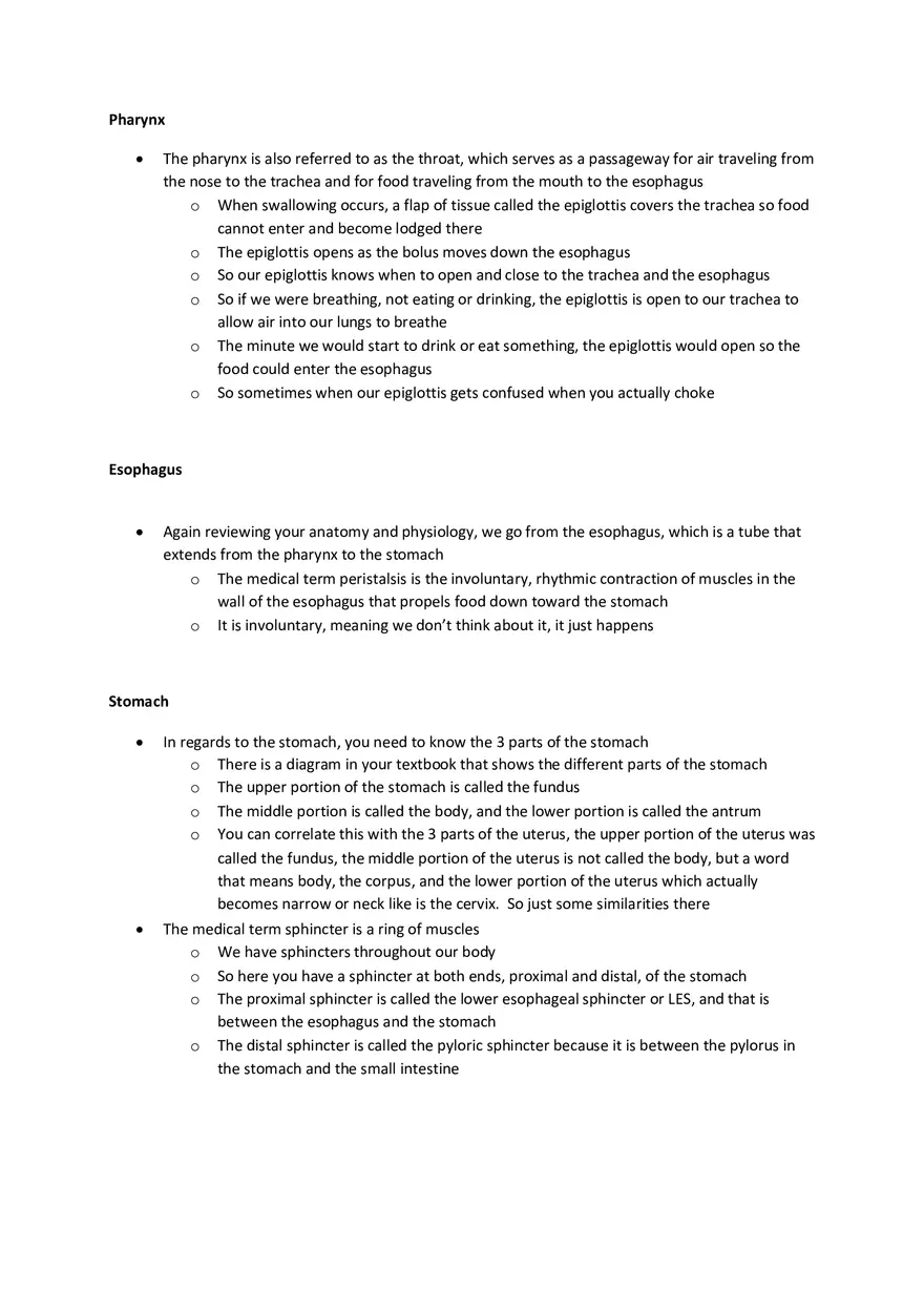 Chapter 5 Digestive System Notes - Page 2