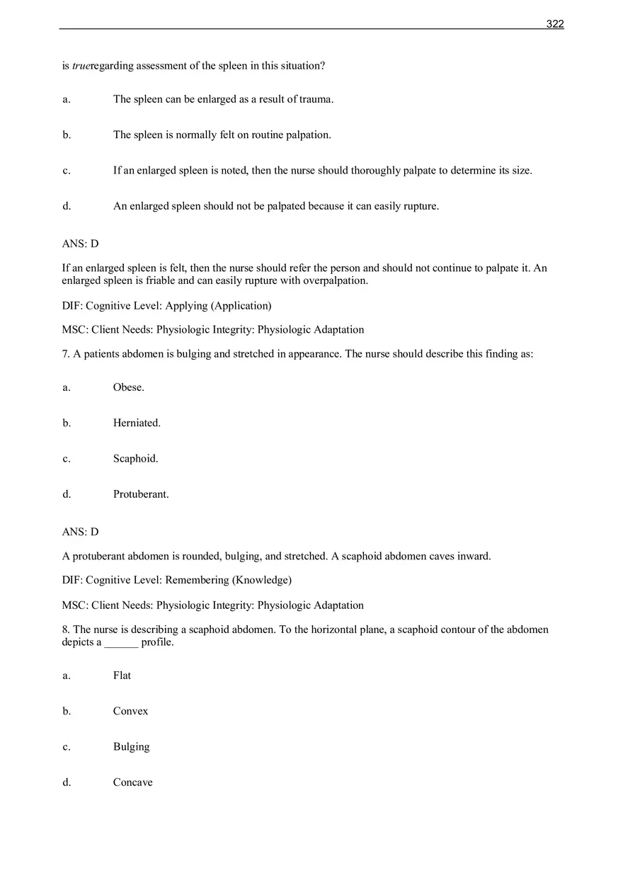Chapter 22 Abdomen Multiple Choice - Page 10