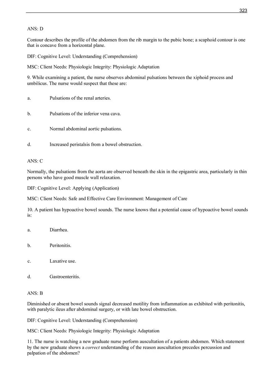 Chapter 22 Abdomen Multiple Choice - Page 11