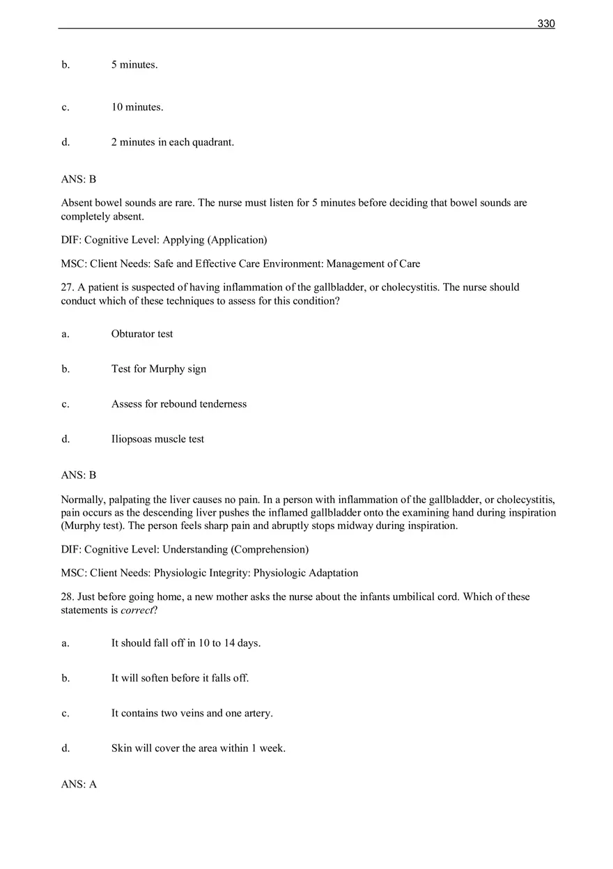 Chapter 22 Abdomen Multiple Choice - Page 3