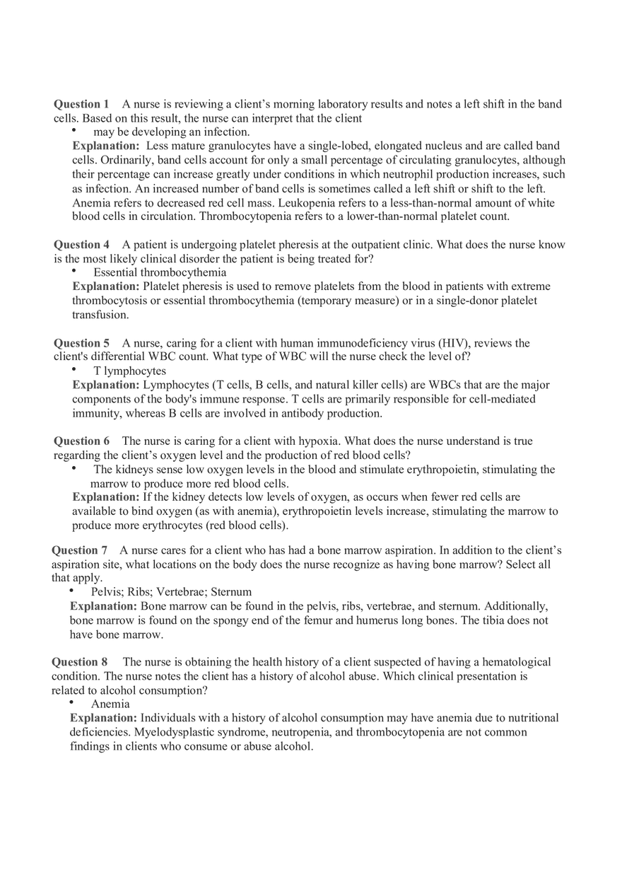 Hemo Function Questions 5 - Page 1