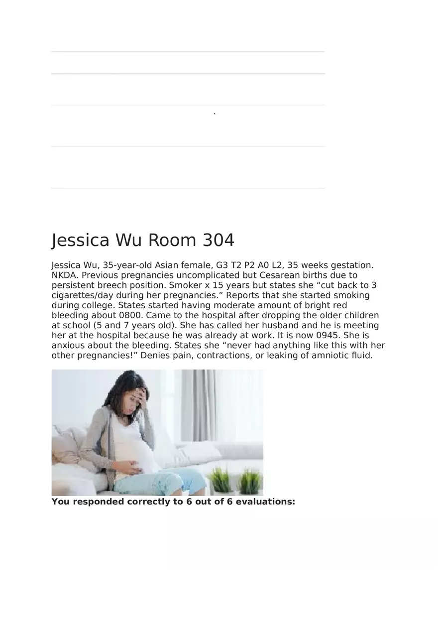 Maternal Newborn Scenarios Jessica Wu - Page 1
