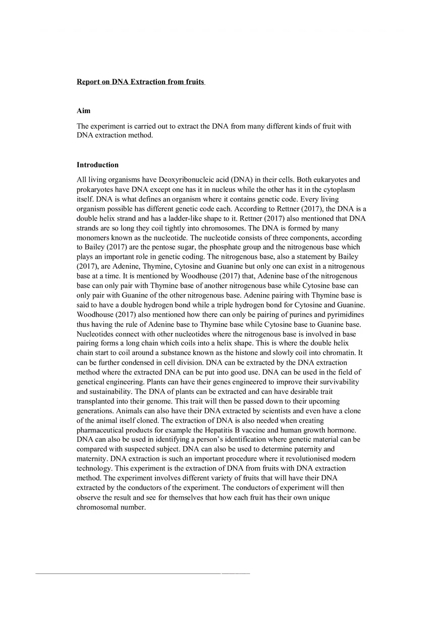 DNA Extraction of Fruits - Page 1