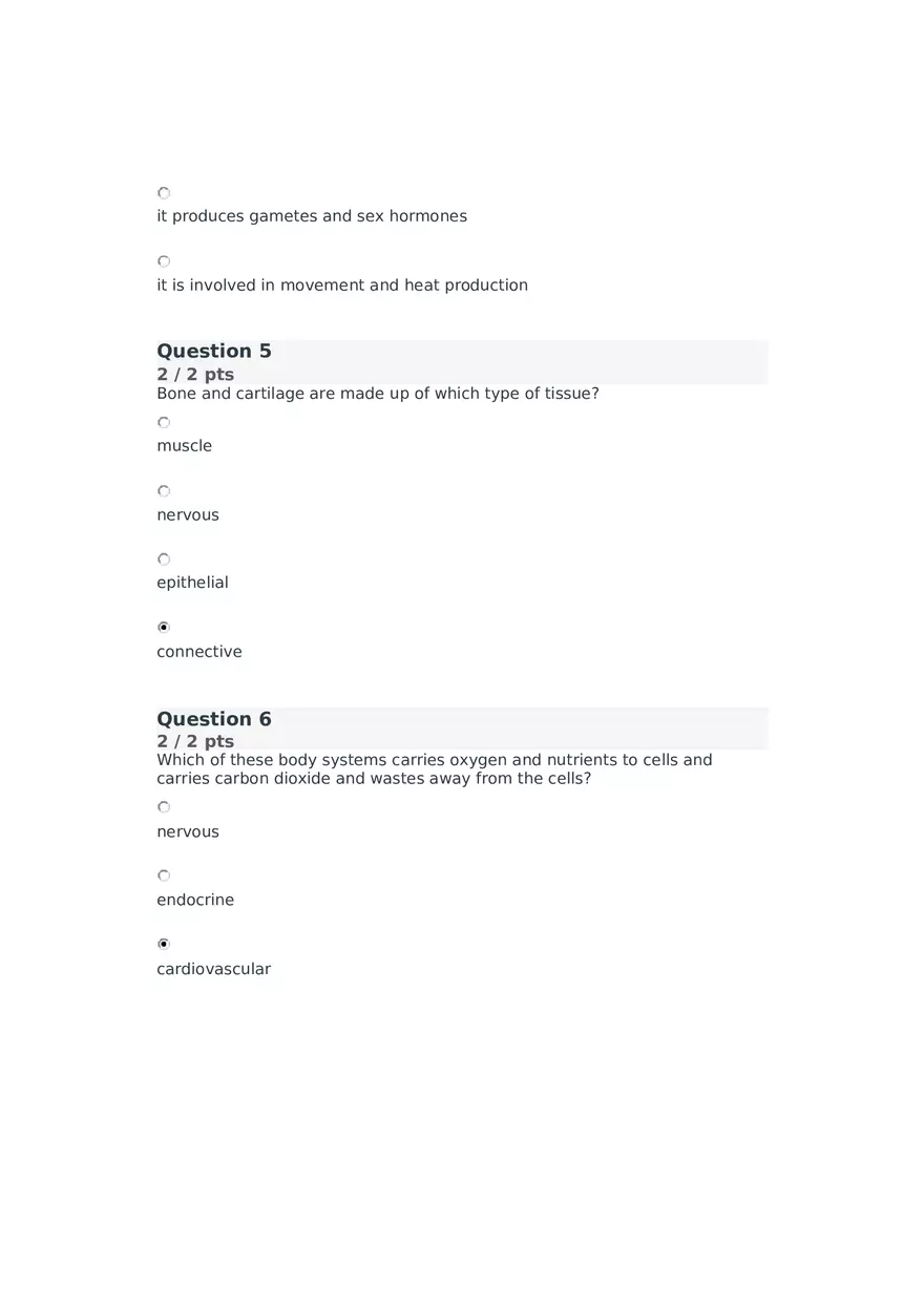 Cell Membrane to Cardiovascular System Quiz Part 2 - Page 7