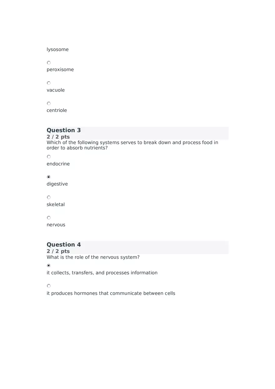 Cell Membrane to Cardiovascular System Quiz Part 2 - Page 6