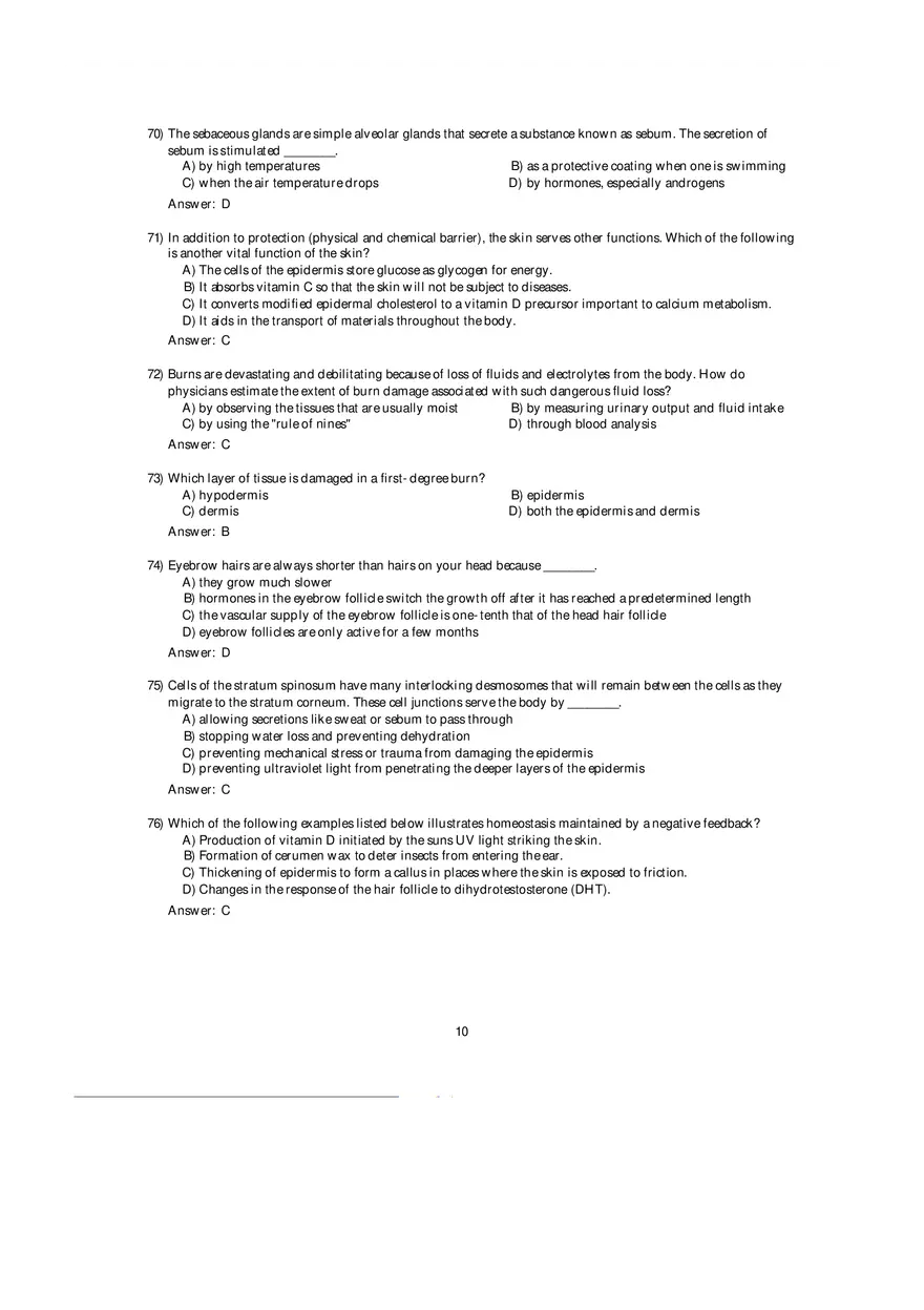 Components of Photosystems Answer Key - Page 16