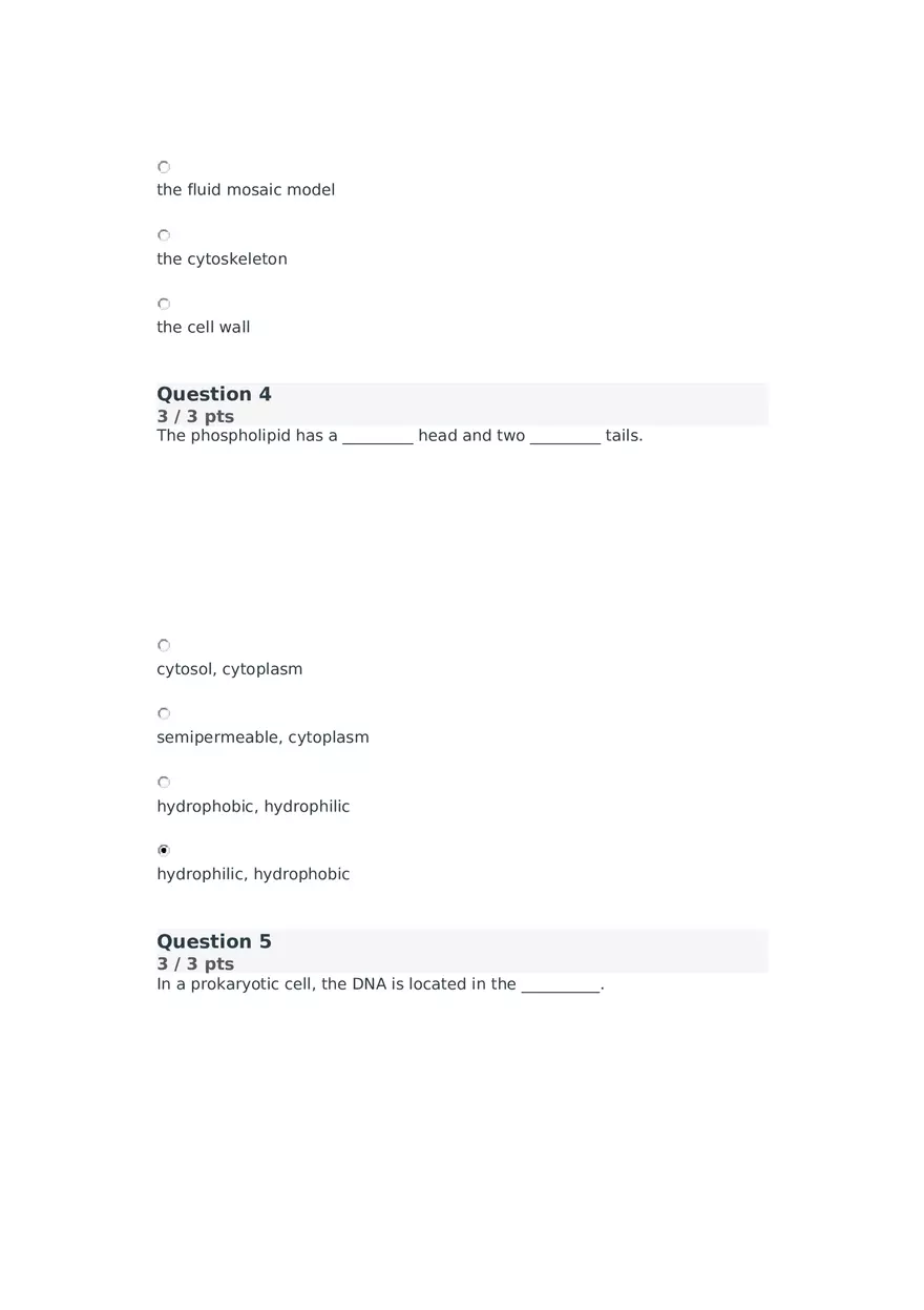 Cell Membrane to Cardiovascular System Quiz Part 1 - Page 2