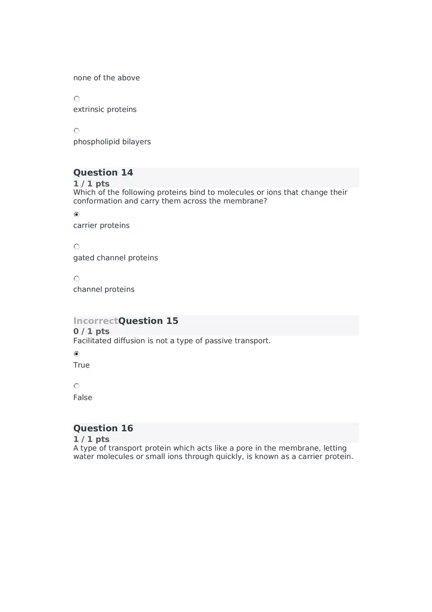 Cell Membrane to Cardiovascular System Quiz Part 1 - Page 6