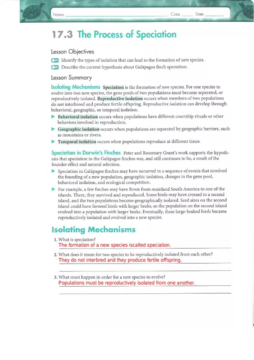 Genes and Variation Chapter 17 Study Guide - Page 14