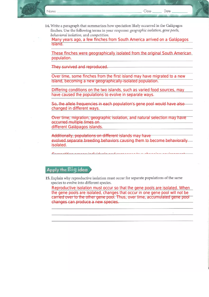 Genes and Variation Chapter 17 Study Guide - Page 3