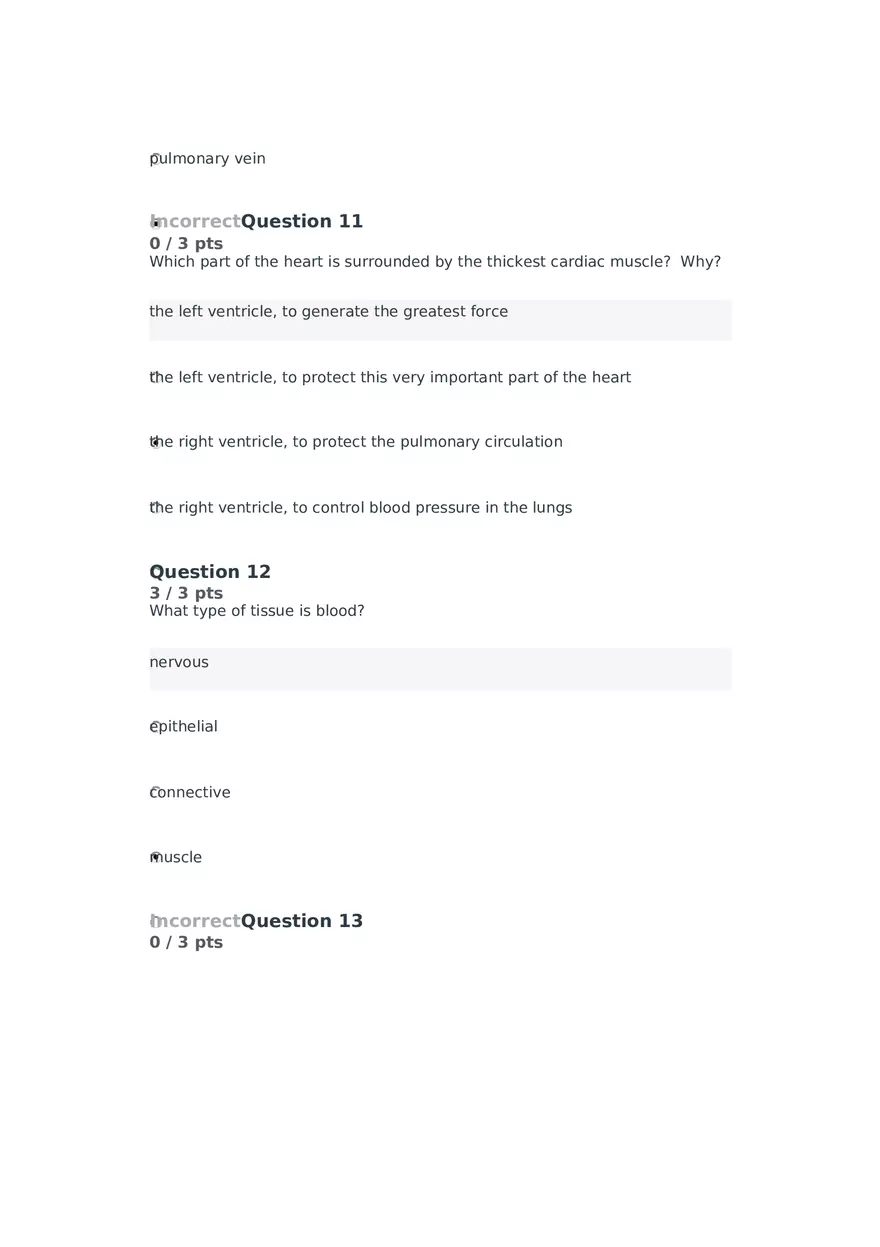 Cell Membrane to Cardiovascular System Quiz Part 4 - Page 6