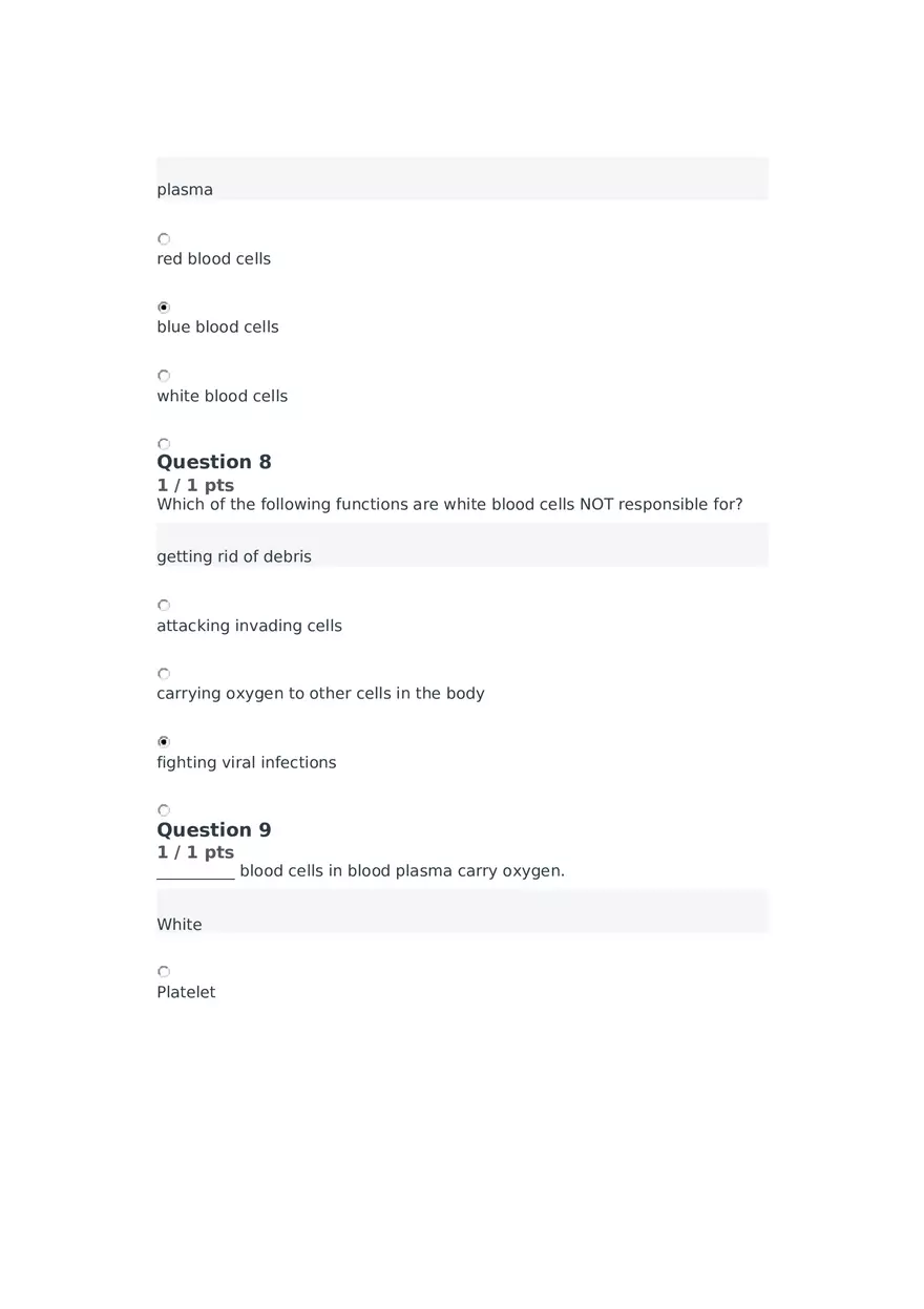 Cell Membrane to Cardiovascular System Quiz Part 3 - Page 9