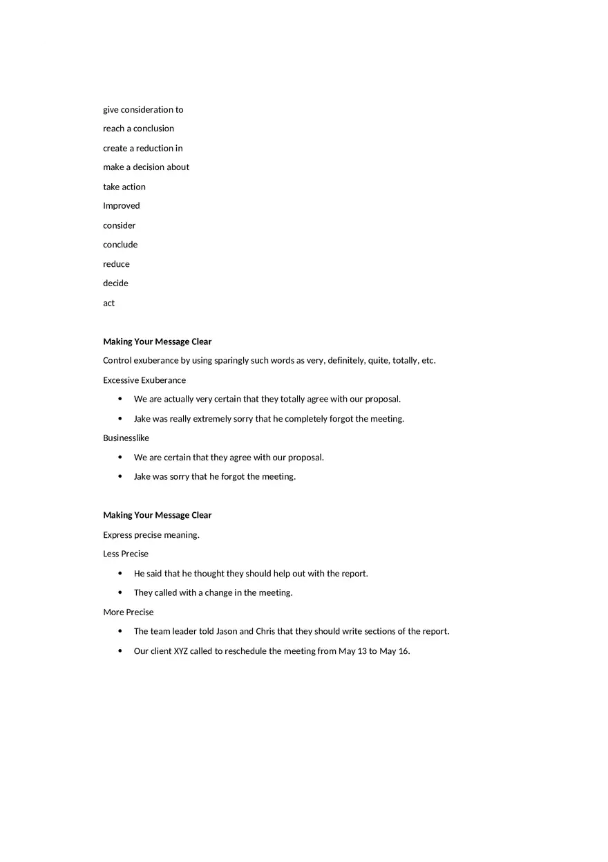 Making Your Message Clear Lecture Notes - Page 2