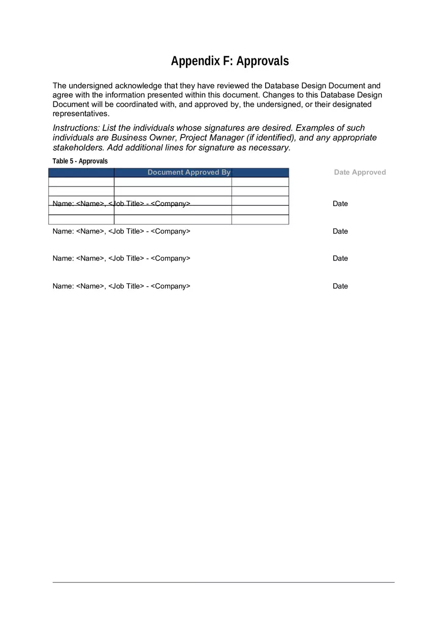 Database Design Document - Page 7