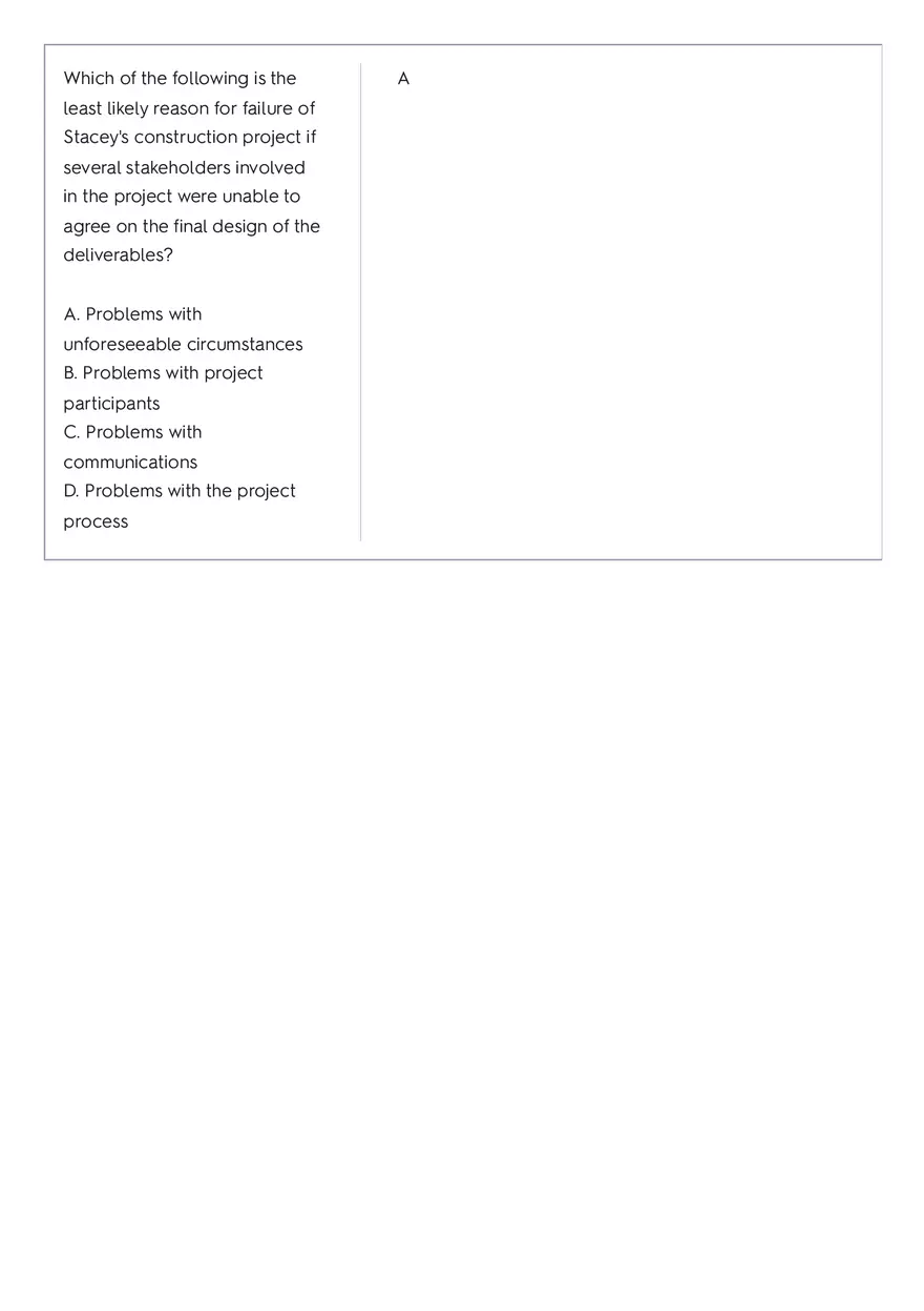 Project Management 91 Quiz Answer Key 1 - Page 4