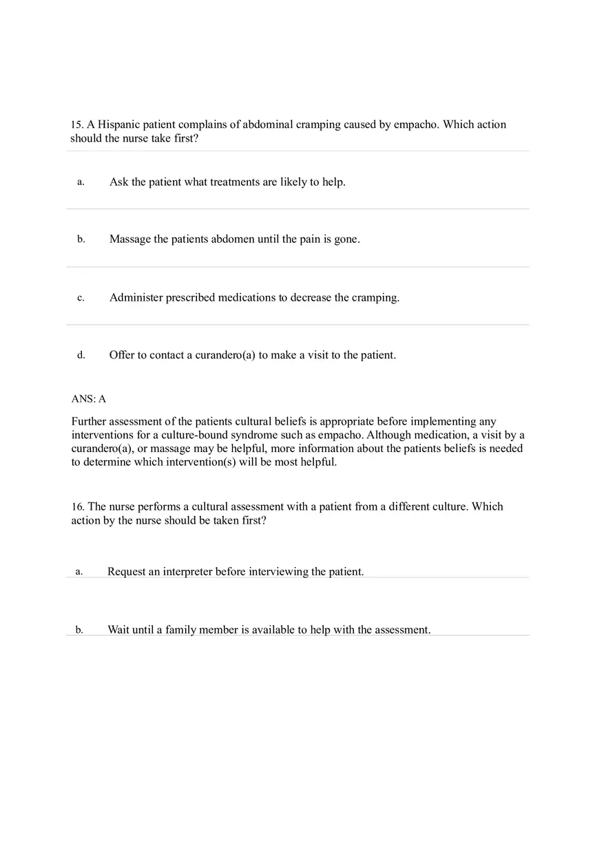 Health Disparities Answer Key Part 2 - Page 1