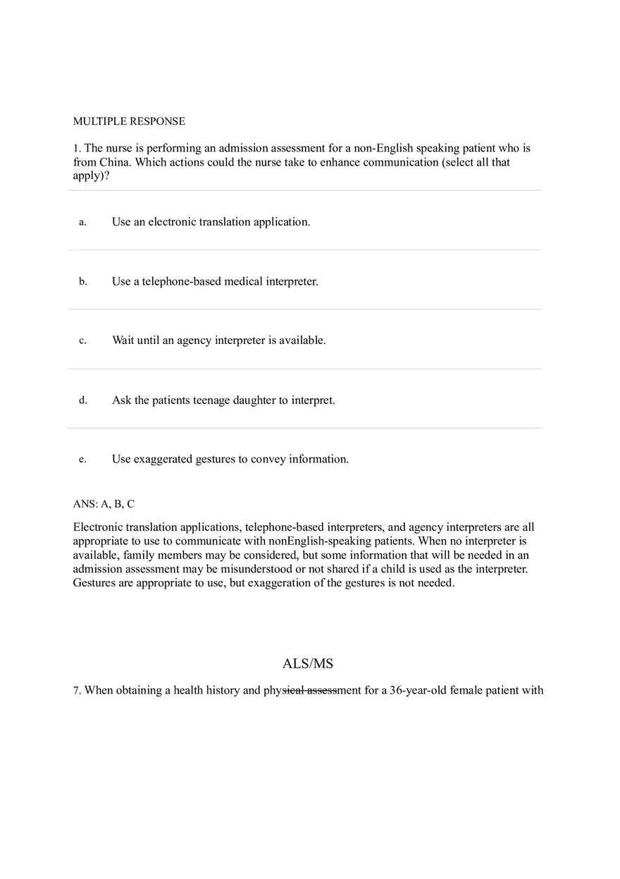 Health Disparities Answer Key Part 2 - Page 6