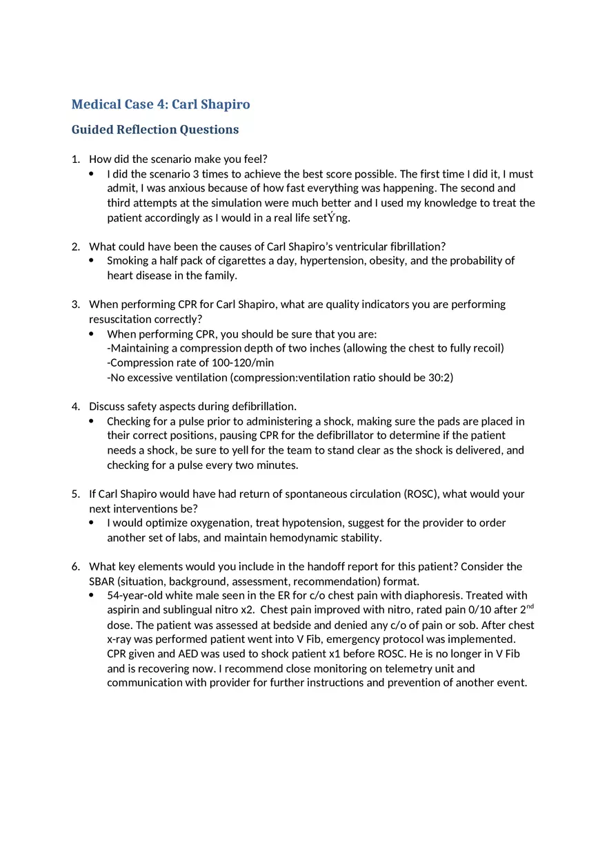 Carl Shapiro - Guided Reflection Questions - Page 1