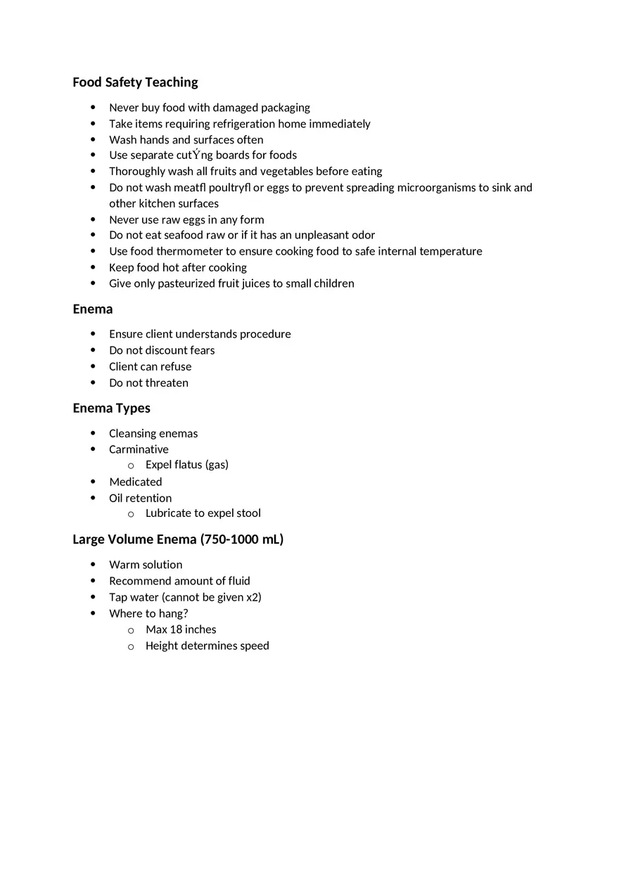 Urinary and Bowel Elimination Study Guide - Page 5