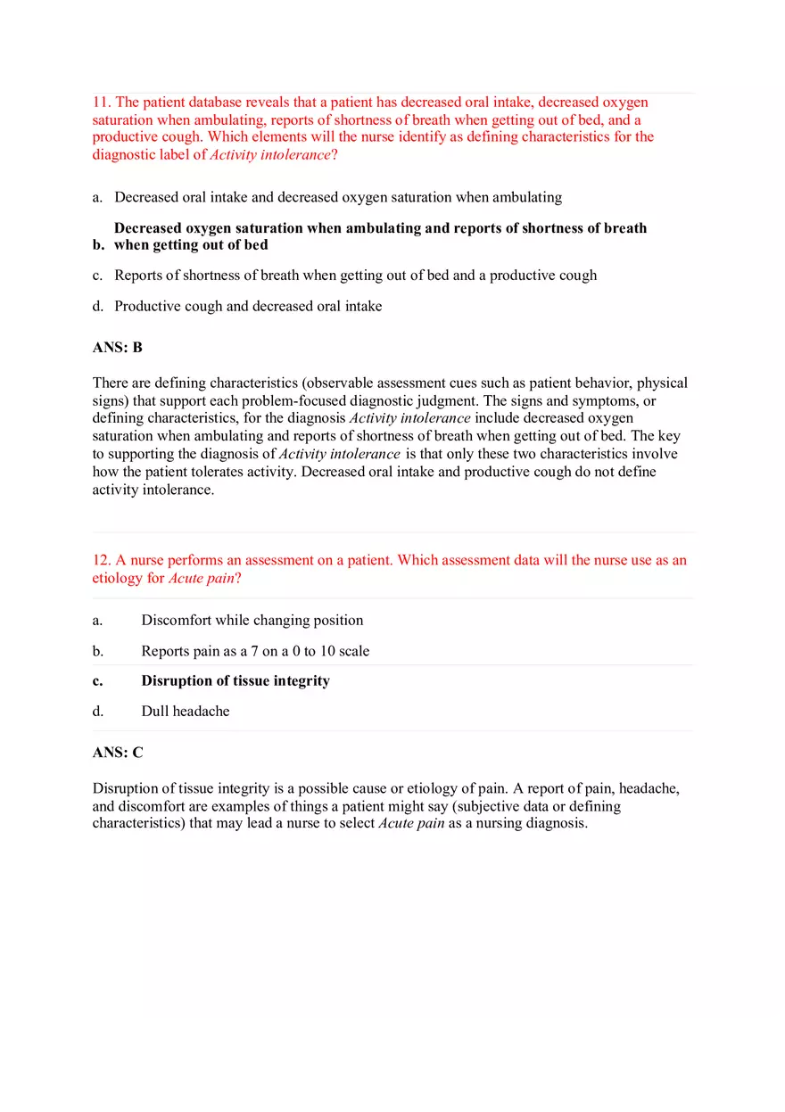 Chapter 17 Fundamentals and Medical Surgical Questions - Page 7