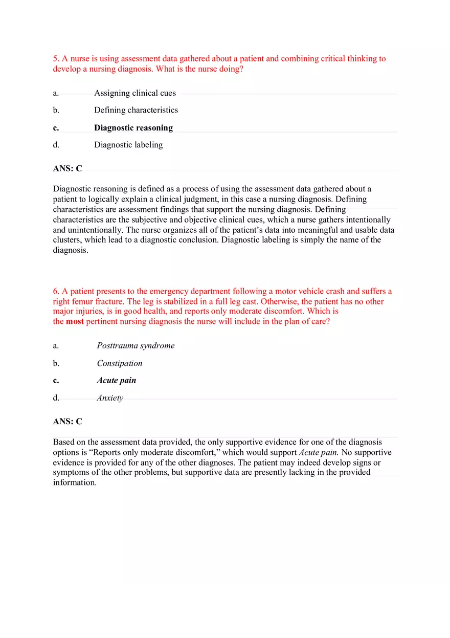 Chapter 17 Fundamentals and Medical Surgical Questions - Page 4