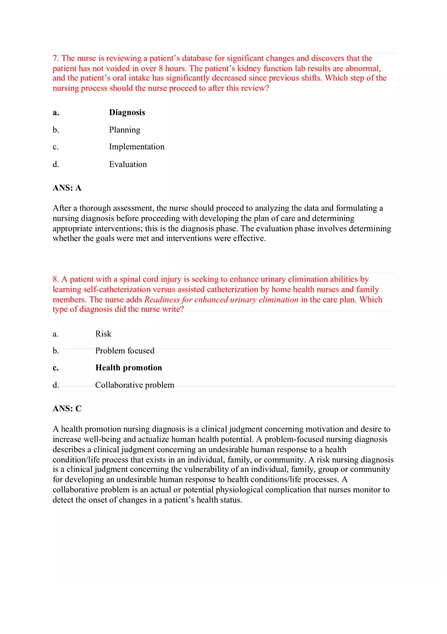 Chapter 17 Fundamentals and Medical Surgical Questions - Page 5