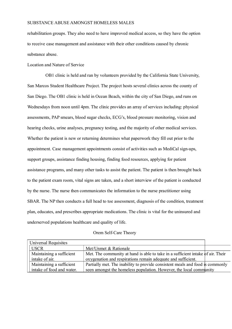 Community Nursing Careplan - Population Based Change Care Plan - Page 7