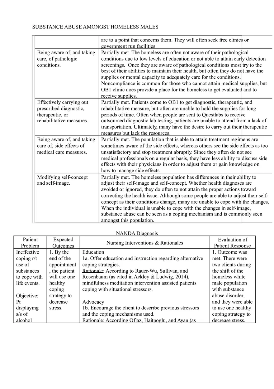 Community Nursing Careplan - Population Based Change Care Plan - Page 9